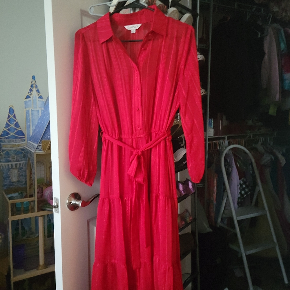 Red Nanette Lepore Maxi Dress size 10